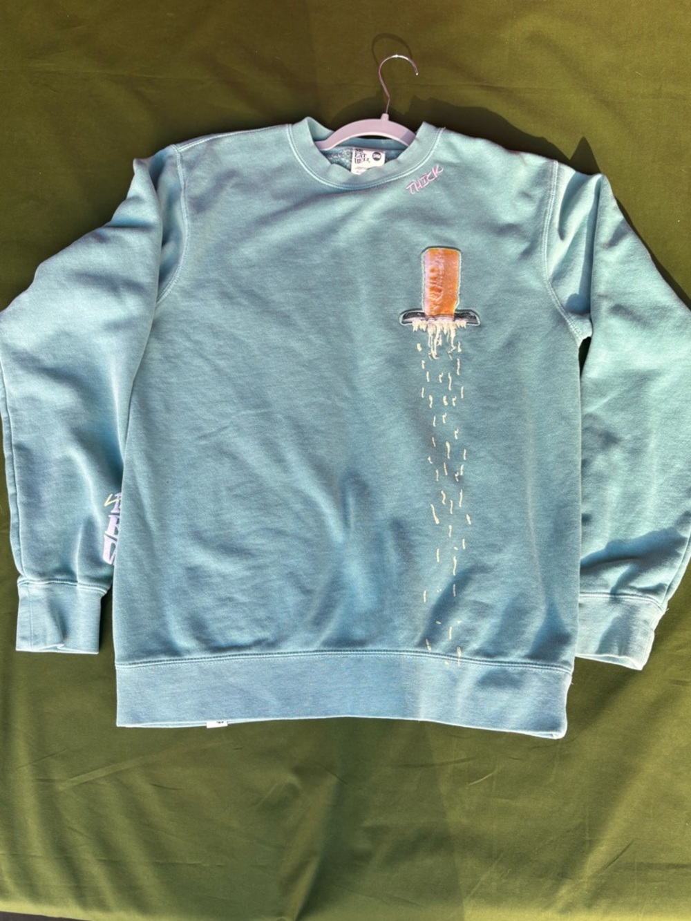 Mr Eatwell Embroidered Sushi Crewneck Sweatshirt M